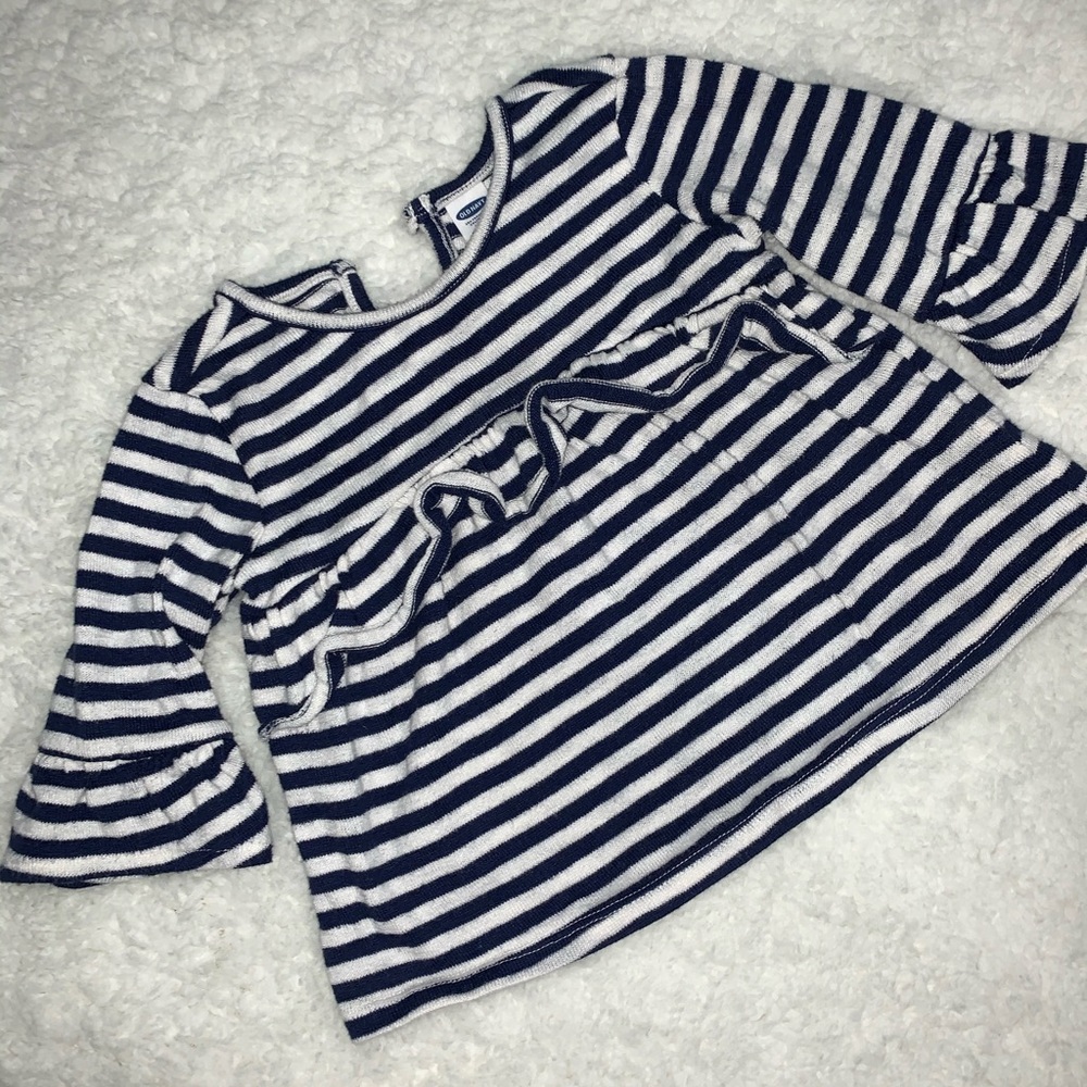 Navy Striped Top
